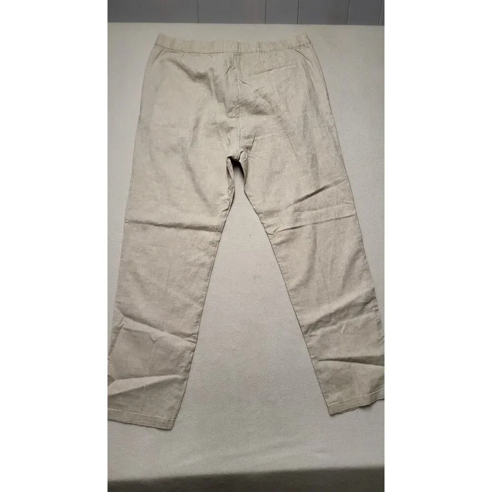 H & M Linen Blend Womens Pants NWT Sz Lg